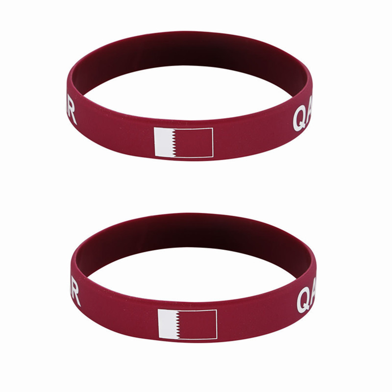Women Accessories Qatar - Силиконовые браслеты с флагом Катара, спортивные