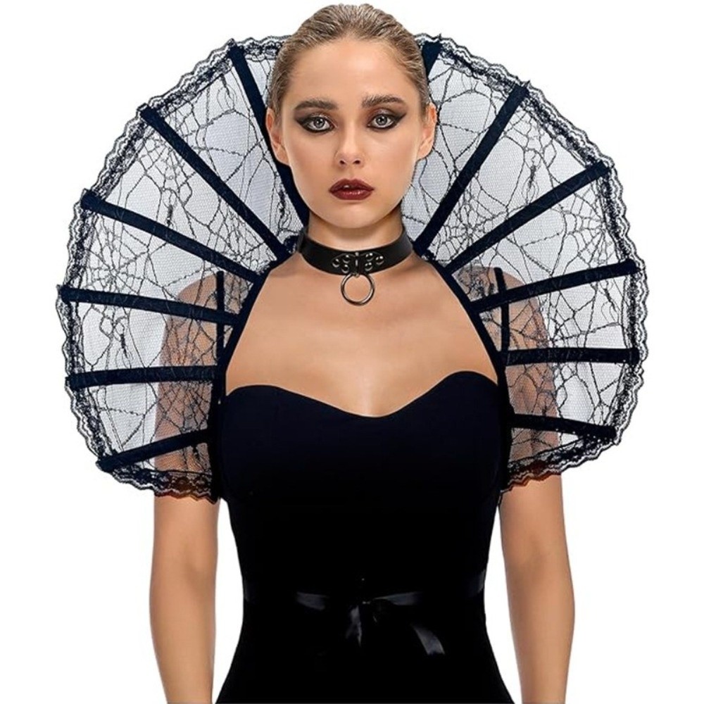 Women'S Victorian Accessories - Кружевной викторианский плащ с воротником-стойкой из